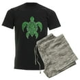 thumbnail image 6 of CafePress - Hawaiian Tribal Turtle Men's Dark Pajamas - Men's Dark Loose Fit Cotton Pajama Set, 6 of 7