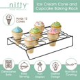 thumbnail image 3 of Rejilla para hornear Nifty Solutions para conos de cupcake, antiadherente, 34 x 24 cm, 3 of 8