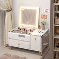 thumbnail image 4 of Mirrors Drawer Dressing Table Box Organizer Led Things Dressing Table Orgnaizing Bedroom Living Room Tocador Maquillaje Vanity My Lux Decor Round, 4 of 16