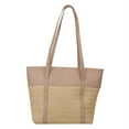 thumbnail image 2 of Sac de Mode pour Femmes, Sac de Transport d'Été Tissé, Sac de Courses en PU, Sac de Plage pour Dames, 2 of 10