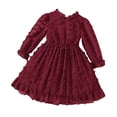 thumbnail image 3 of Esaierr Kids Baby Girls Long Sleeve Dress A-Line Casual Dresses 2-7 Years Toddler Lace Bowknot Princess Dress Party Gown for Spring Autumn, 3 of 9