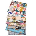 thumbnail image 2 of Bueautybox 8Pcs Cute Animals Cat Bear Fat Quarters Fabric Bundles for Quilting Sewing Crafting Cotton Fabric (Cat), 2 of 5