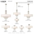 thumbnail image 4 of 51029-91 Livex Lighting Carlisle - 5 Light Semi-Flush Mount, 4 of 15