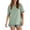 Mint Green, variant on Patlollav Womens Tshirts Under $10, Womens Casual Short Sleeve T-Shirt Solid Color Hem Split Front Short Back Length Round Neck Tops