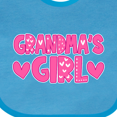 thumbnail image 4 of Inktastic Grandma's Girl Granddaughter Gift Girls Baby Bib, 4 of 4