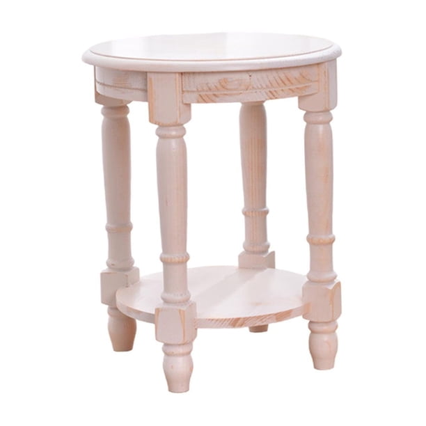 Soporte para plantas, taburete de madera, soporte para plantas, soporte para pecera, soporte para macetas Blanco