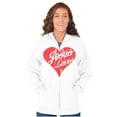 thumbnail image 3 of Jesus Christ Love Christian God Cross Zip Hoodie Sweatshirt Women Brisco Brands S, 3 of 5