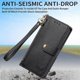 thumbnail image 5 of For iPhone 16 Pro Max Case RFID Blocking Zipper Pocket Leather Wallet Phone Cover - Black, 5 of 5