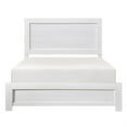thumbnail image 4 of Eby King Size Bed- Rustic Farmhouse Style- White Finish Wood Veneer, 4 of 8
