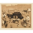 thumbnail image 2 of Edvard Munch 17x15 Black Ornate Wood Framed Double Matted Museum Art Print Titled - The Corpse Car. Potsdamer Platz (1902), 2 of 5