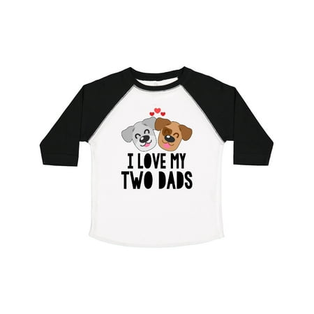 

Inktastic I Love My 2 Dads Gift Toddler Boy or Toddler Girl T-Shirt