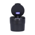 thumbnail image 3 of Car Ashtray   Holder  Cup Cupholder Ashtray Auto Storage Car Ashtray Stainless Steel Container Smokeless Blue LED Light With Builtin Battery Universal, 3 of 8