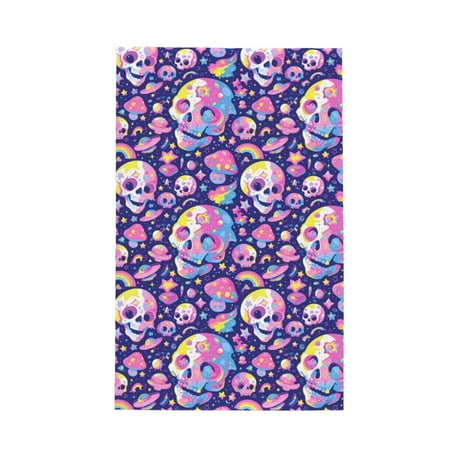 

Matuu Skull colorful mushroom for Waffle Kitchen Towel Dish Towels Hand Towels for Kitchen 16 X 26 Inches