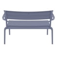 thumbnail image 4 of Compamia Paris Outdoor Bench Dark Gray, 4 of 6