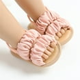 thumbnail image 4 of Meresysid Infant Kids Toddler Baby Summer Soft Bottom Casual Sandals Bowknot Embroidery Cute Princess Shoes Pink, 4 of 5