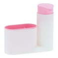thumbnail image 3 of Shower Organizer Bathroom Storage Rack Desktop Toothbrush Spong Container with Soap Dispenser for Bathroom Shower Kitchen ToiletPink, 3 of 14