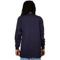 thumbnail image 3 of Shaka Wear Men's Max Heavyweight Cotton Long Sleeve Crew Neck T-Shirt - Navy Blue - Large, 3 of 4