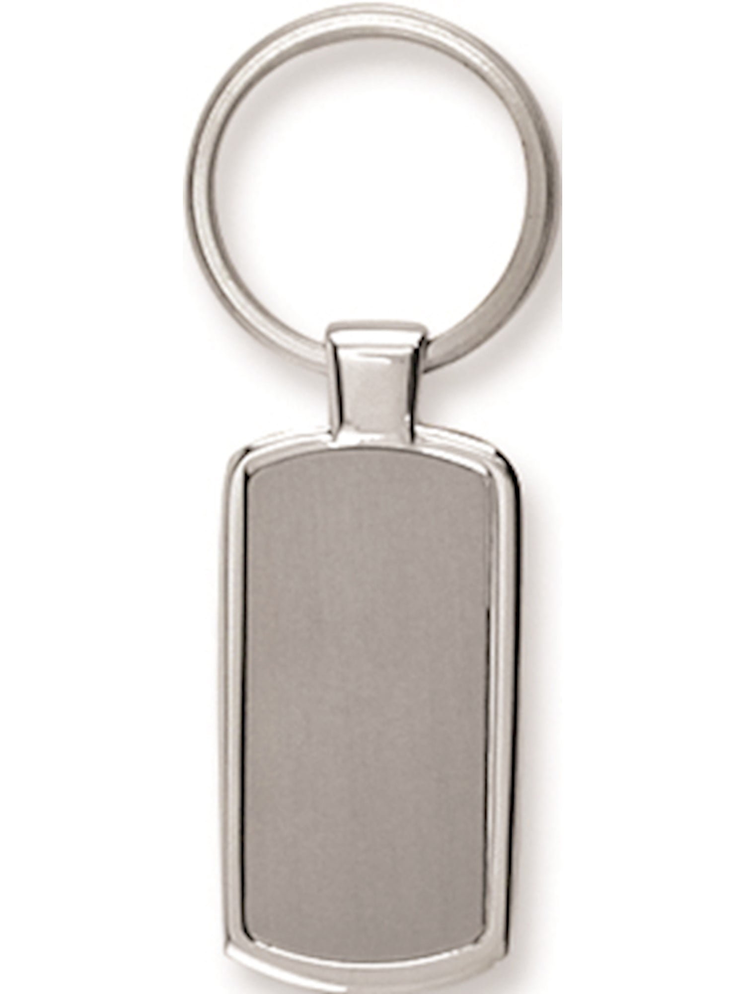 Nickel-Plated Polished And Satin Key Ring Designer Jewelry by Sweet Pea