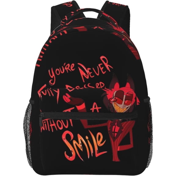 Hazbin Hotel Anime Backpacks High Capacity Bag Multifunction Backpacks Casual Outdoors Travel Daypack