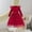 Red, variant on SuTry Girls' Children's Sequin Mesh Dress Solid Color Small Fly Sleeves Long Sleeves and Belt Sparkles in Light Suitable for Parties(Red,9 Years)
