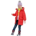 thumbnail image 4 of LIJCC Toddler Girls Long Puffer Jacket Outwear with Hood Kids Thicken Padded Down Coat Water-Resistant Quilted Insulated Winter Coat Winter Puffer Coat, 4 of 6