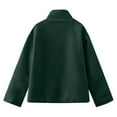 thumbnail image 4 of larppty Winter Coats for Women Shaggy Fur Jacket Fuzzy Shearling Zip Up Oversized Warm Shacket Outwear (Dark Green, L), 4 of 6
