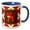 Blue/White, variant on 3drose, Cute Tiger- Whimsical Childrens Art- Animals, 15oz Mug