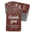 thumbnail image 1 of Inkdotpot Real Silver Foil Thank You For Celebrating The Bride To Be Bridal Shower Tags Favor Hang Paper Tags 100 Pieces, 1 of 6