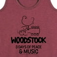 thumbnail image 3 of Woodstock - 3 Days of Peace & Music - Outline Drawing - Women's Racerback Tank Top, 3 of 5