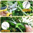 thumbnail image 2 of 2 Pack Gardening Shears - Stainless Steel Pruning Shears Set with Storage Bag, Sharp Garden Scissors for Trimming Plants Flowers Branches, Ergonomic Hand Pruners Clippers Tools, 2 of 8