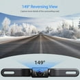 thumbnail image 3 of eRapta Backup Camera with Monitor 4.3 inch License Plate Wired Back up Camera for Car or Truck Pickup SUV Rear View Camera Backing Reverse Camera IP69 Waterproof Nice Night Vision ERT01, 3 of 9