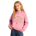 thumbnail image 4 of Gyujnb Unisex Warm Hoodie with Mixed Basic Text Print for Fall Winter Versatile Casual Wear,Size 1-16Y,7-8 Years, 4 of 5