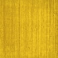 thumbnail image 1 of Ahgly Company Machine Washable Indoor Square Abstract Yellow Contemporary Area Rugs, 4' Square, 1 of 4
