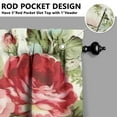 thumbnail image 5 of Kitchen Curtains and Valance Set 36 Inch Tier Pioneer Colorful Floral 3 Pieces Set Dining Room Small Curtain Drapes Cafe Curtains Valance for Home Decor Rod Pocket, 5 of 6
