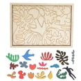 thumbnail image 1 of Kids Wooden Jigsaw Puzzles Educational Bright Color Multi Shape Improve Cognitive Ability Reduce Pressure Toy Puzzles, 1 of 4