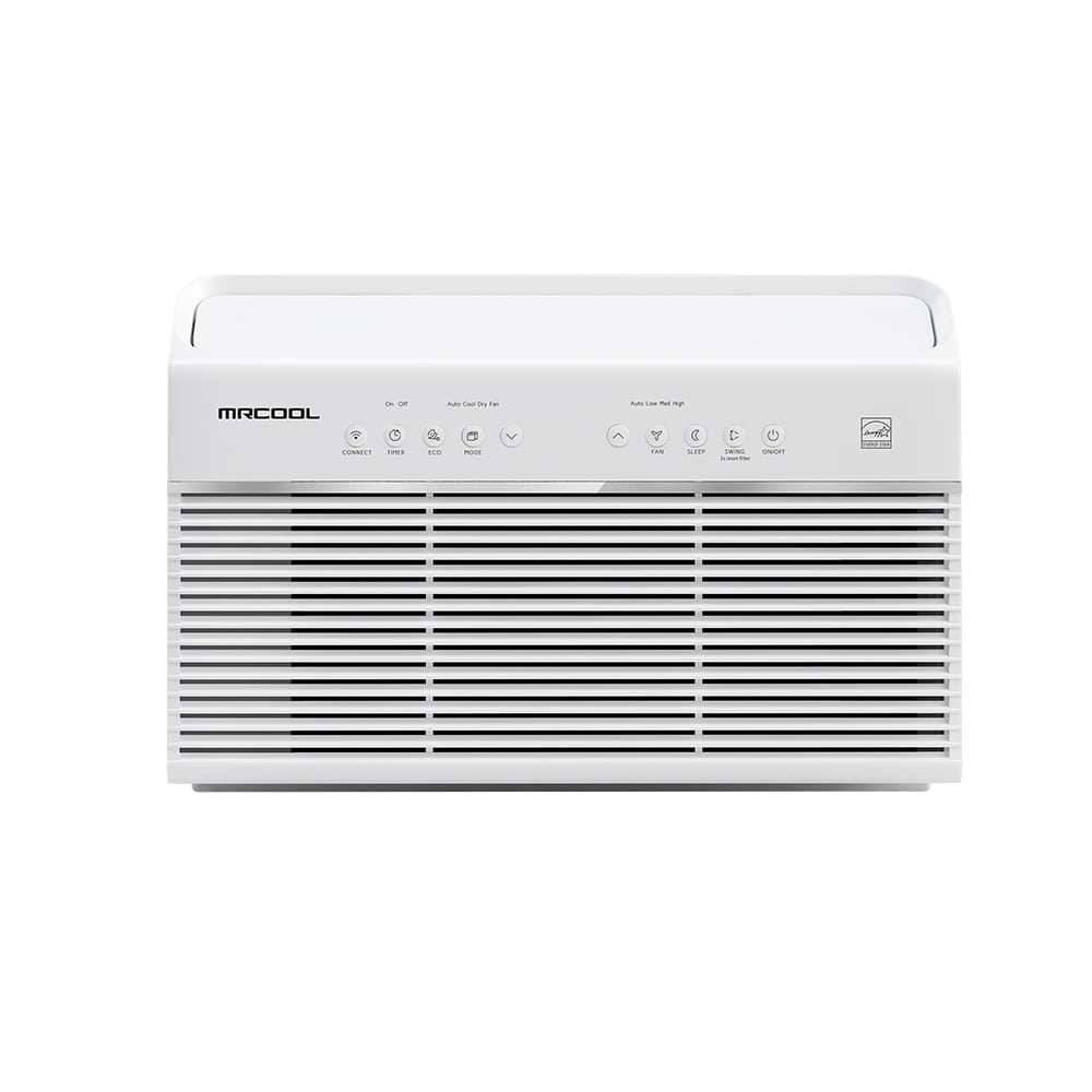 MRCOOL 8,000 BTU 115-Volt Smart Window Air Conditioner with Remote, Cools 350 sq ft, U Shaped for better efficiency and sound reduction