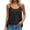 Black, variant on KHONTS Flowy Camisole for Women Scoop Neck Spaghetti Strap Casual Pleated Basic Tank Tops Yellow XL