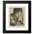 thumbnail image 2 of Albert Sterner 15x18 Black Modern Framed Museum Art Print Titled - Student (1933), 2 of 5