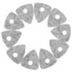 thumbnail image 5 of ColoMX 10pcs 4mm Lana Material de fieltro Guitarra Pick Bass Guitarra Plectrum Ukulele Guitar Picks Accesorios (Gris), 5 of 7