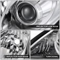 thumbnail image 6 of DNA Motoring OEM-HL-0164-L For 2005-2006 Lexus ES330 OE Style Left Driver Side Projector Headlight Lamp, 6 of 7