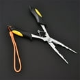 thumbnail image 5 of IMossad Long Nose Fishing Pliers - Multifunction Stainless Steel for Fresh & Saltwater, Professional Hook Removal Tool with Lanyard, 5 of 9