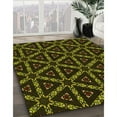 thumbnail image 3 of Ahgly Company Machine Washable Indoor Square Transitional Dark Yellow Green Area Rugs, 3' Square, 3 of 7
