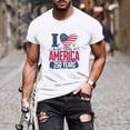 thumbnail image 2 of Mens Patriotic T Shirts 250 Year American Anniversary Shirt Usa Flag Print Round Neck Tops Muscle Short Sleeve Tees 4th of July Outfits, 2 of 5