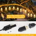 thumbnail image 6 of Nordic Hygge LED Outdoor String Lights 100FT Patio Lights with 52 Shatterproof ST38 Vintage Edison Bulbs, 6 of 8