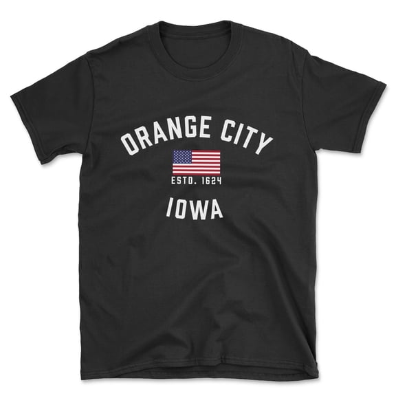 Orange City Iowa Patriot Men's Cotton T-Shirt