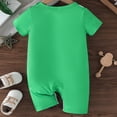 thumbnail image 4 of Gelikeya Cartoon Dinosaur Baby Clothes for Toddler Boys Short Sleeve Rompers Casual Outerwear Bodysuit Jumpsuit (Green, 6-9 Months), 4 of 5