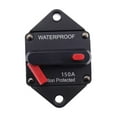 thumbnail image 1 of S SERENABLE Disjoncteur avec Bouton de Réinitialisation Manuelle, Durable, Haute Performance, Inverseur de Fusible Imperméable de Qualité Supérieure pour Camion Remorque RV 150A, 1 of 9