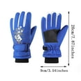 thumbnail image 4 of NAISIBABY Kids Ski Gloves, Fleece Lined Waterpoof Thermal Winter Outdoor Snow Gloves for Boys Girls Blue Free Size, 4 of 6