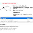 thumbnail image 2 of Auto Trans Shifter Cable Kit - Compatible with 2007 - 2014 GMC Sierra 3500 HD 2008 2009 2010 2011 2012 2013, 2 of 2