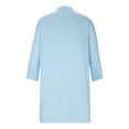 thumbnail image 4 of Mens Muslim Robe Set Arab Middle Robe Long Sleeve Standing Neck Pocket Button Casual Robe, 4 of 8